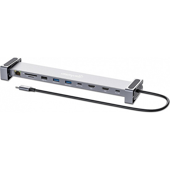 MANHATTAN 10 in 1 Dual HDMI Docking Station