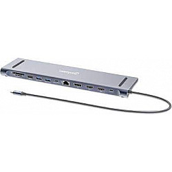 MANHATTAN 12 in 1 Triple HDMI Docking Station
