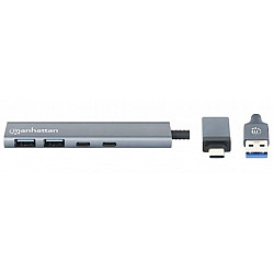 MANHATTAN 4-Port USB 3.0 Typ-C ,  Typ-A