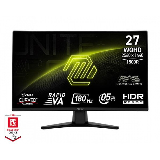 MSI monitor 27 MAG 274CQF VA WQHD 180Hz DP, 2XHDMI Zakrivljen