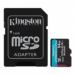 Kingston MEM SD MICRO 64GB Canvas Go! Plus + ADP SDCG4, 64GB