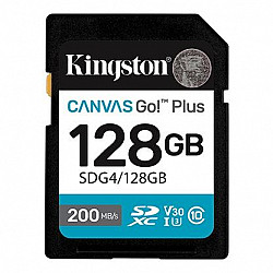 Kingston MEM SD 128GB Canvas Go! Plus SDG4, 128GB