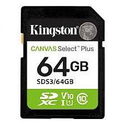 Kingston MEM SD 64GB Canvas Select Plus SDS3, 64GB