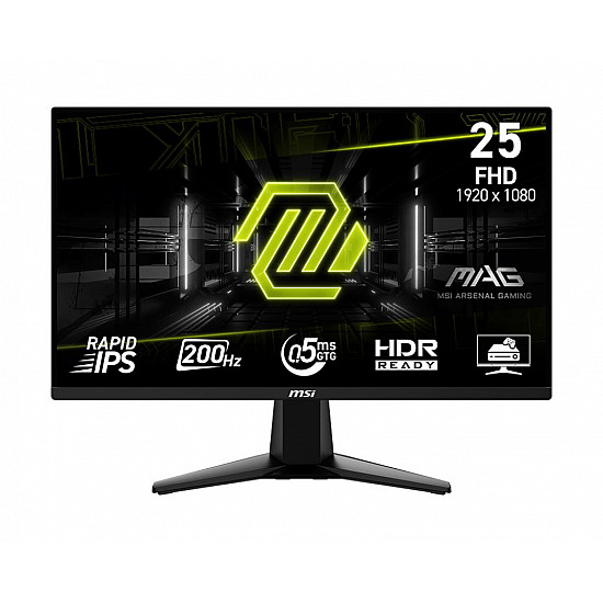 MSI monitor 25 MAG 255F E20 IPS FHD 0,5m 200Hz 2xHDMI, DP