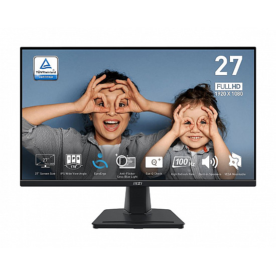 MSI monitor 27 PRO MP275 FHD IPS 100Hz 1ms HDMI, VGA