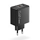 Lenovo NOT DOD punjač Dual USB-C 65W GaN Charger, 40AW065BEU