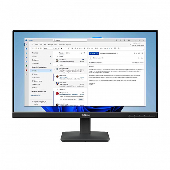 Lenovo MON 24 S24-4e 23.8" , IPS, FHD, HDMI, VGA, 3Y, 64B5KAT1EU