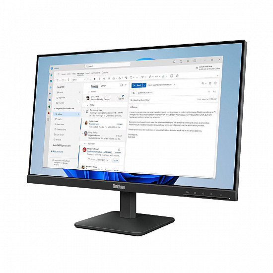 Lenovo MON 24 S24-4e 23.8" , IPS, FHD, HDMI, VGA, 3Y, 64B5KAT1EU