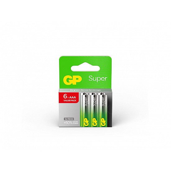GP baterije LR03-SBV6 AAA Super Alkaline