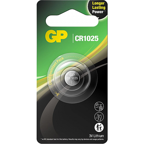 GP baterije CR1025E-2CPU1 Lithium Coin