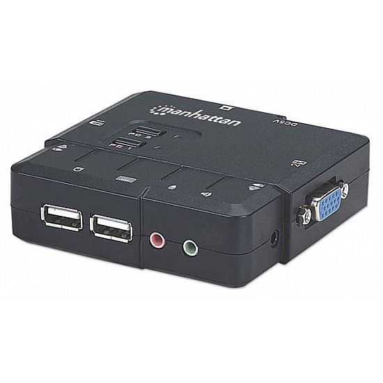 MANHATTAN INT 2-Port Compact KVM Switch 151252