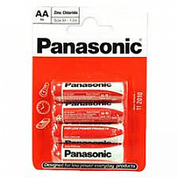 PANASONIC baterije R6RZ, 4BP - 4×AA EU Zinc Carbon