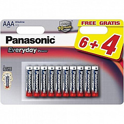 PANASONIC baterije LR03EPS, 10BW-AAA 10 kom 6+4F Alkalne Everyday