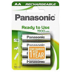 PANASONIC baterije HHR-3MVE, 4BC, 1900mAh, punj. Ready to use AA