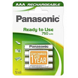 PANASONIC baterije HHR-4MVE, 4BC, 750mAh, punj. Ready to use