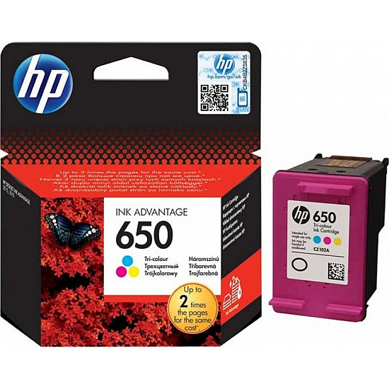 HP INK CZ102AE Tri-colour No.650