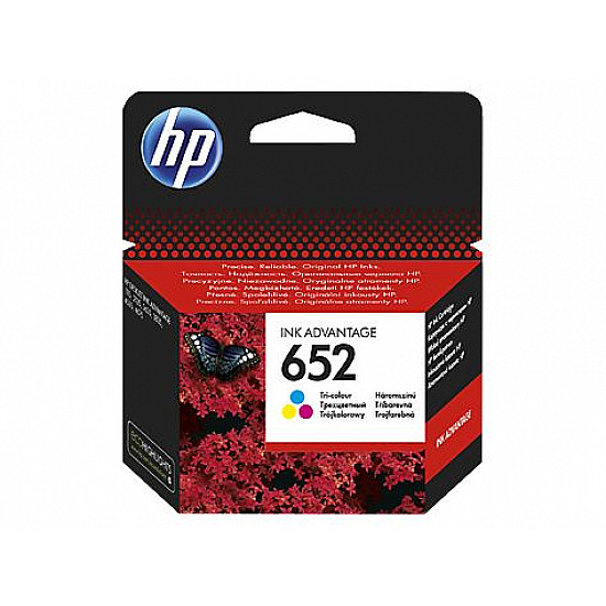HP 652 Tri-color Original Ink Advantage Cartridge (F6V24AE) HP 652 Tri-color Original Ink Advantage Cartridge (F6V24AE)