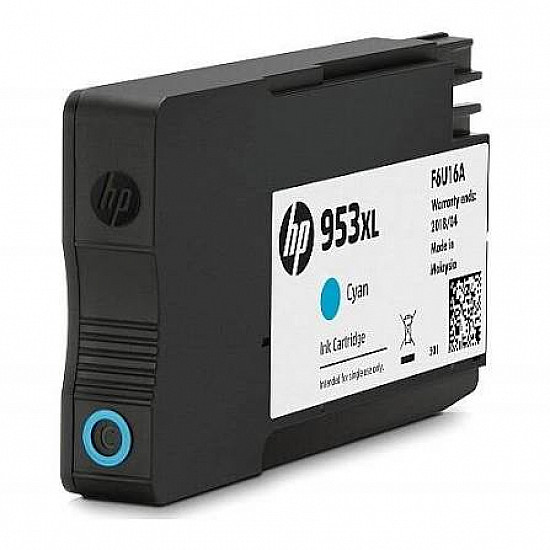 HP 953XL High Yield Cyan Original Ink Cartridge F6U16AE