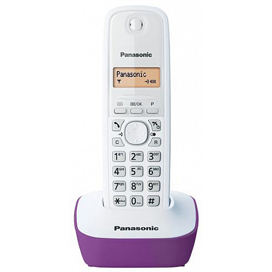 PANASONIC telefon KX-TG1611FXF belo-ljubičasti
