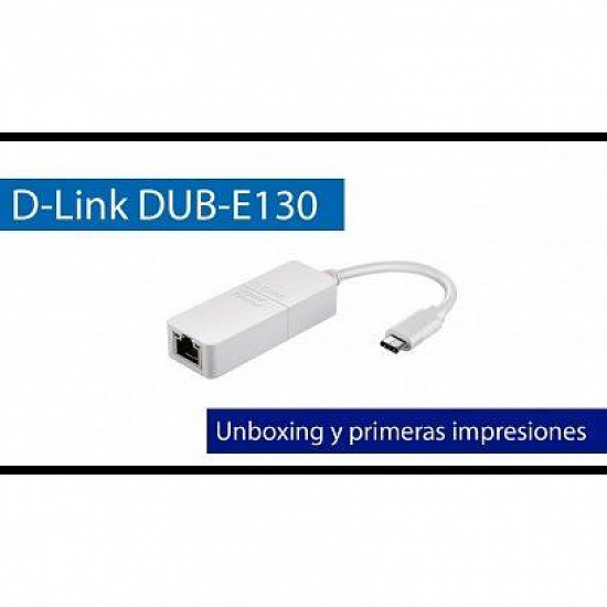D LINK Adapter USB-C to Gigabit Ethernet DUB-E130