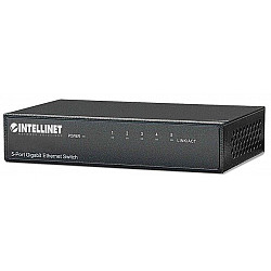 INTELLINET 5-Port Gbt Switch metal case