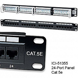 Intellinet prespojni UTP panel Cat.5e 24-portni 1U 19