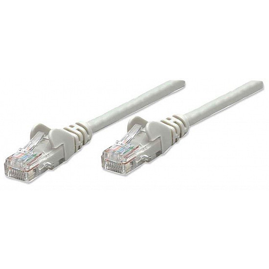 INTELLINET Patch Cable, Cat6 compatible, U, UTP, 2m, Gray