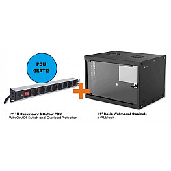INTELLINET Basic Wallmount Cabinet 9U Rek orman 19"  crni (714174)