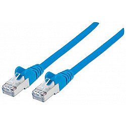 Intellinet prespojni kabl,Cat6 certified,U, UTP,0.5m,plavi