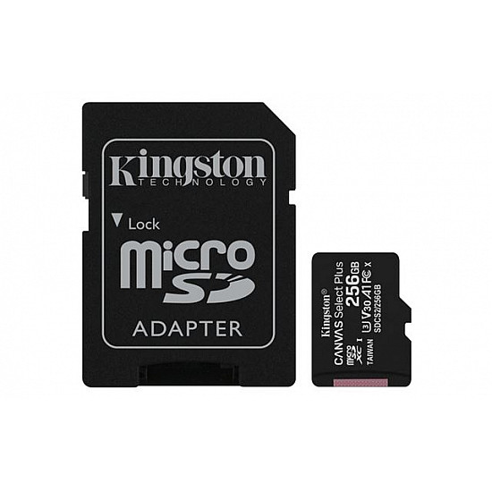 Memorijska Kartica Kingston Canvas Select Plus microSD  256GB + adapter