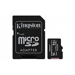 KINGSTON SD 64GB KINGSTON + SD adapter SDCS2, 64GB