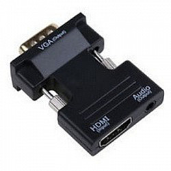 FAST ASIA Adapter-konvertor VGA (M) - HDMI (Ž) plug in