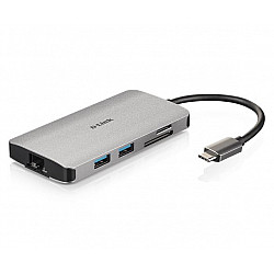 D-Link 8-in-1 USB-C Hub sa HDMI, Ethernet, Card Reader, Power Delivery