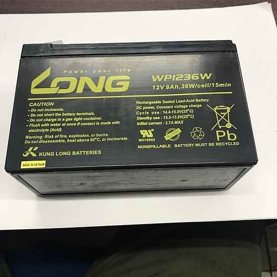 Long baterija za UPS 12V, 9Ah WP1236W 