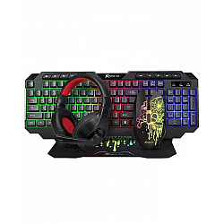 XTRIKE tastatura + miš + podloga + slušalice CMX415 USB 4u1