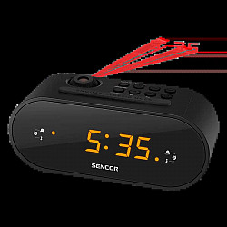 SENCOR FM radio alarm sa projektorom vremena SRC 3100 B crni