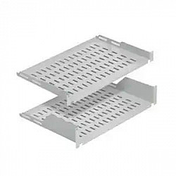 Mirsan polica fiksna 400mm rack 19, 1U Bela MR.RAK1U40.02