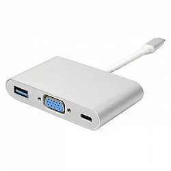 Kettz adapter konverter USB 3.1 Tip C-USB 3.0, VGA, USB Tip C PD UVA-23