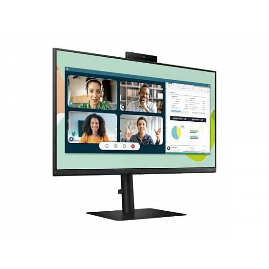 Samsung monitor 24 LS24A400VEUXEN 1920x1080, FHD IPS, 75Hz, 5ms, VGA, DP, HDMI, 3xUSB, Zvučnici, Kamera, Pivot