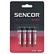Sencor baterija R03 AAA 4BP Cink Karbon 4, 1