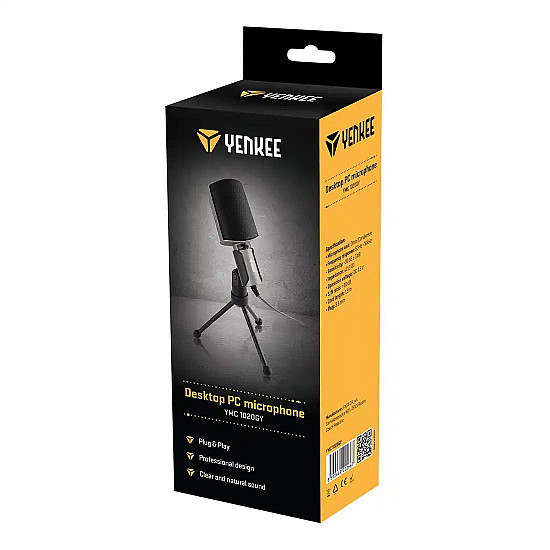 Yenkee mikrofon YMC 1020GY PC mikrofon 3.5mm 1.8m 1.5V DC