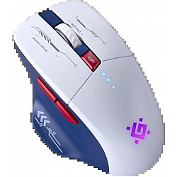 Defender bežični Gaming miš Tisa GM-126 Belo plavi, LED, 7D, 2.4+BT, 1600dp
