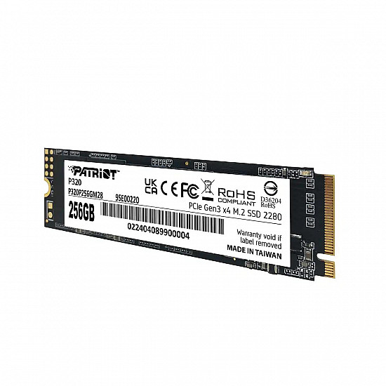 Patriot SSD M.2 NVMe 256GB P320 2200MBs, 1200MBs P320P256GM28