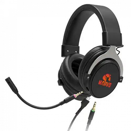 Marvo slušalice sa odvojenim mikrofonom HG9052 7.1 RGB USB, crveno pozadinsko osvetljenje