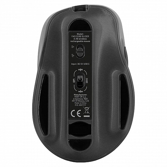 Yenkee bežični miš YMS 2080GY WL SLIDER crna