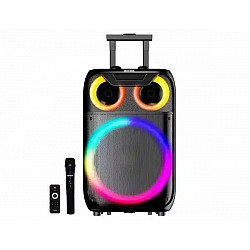 Intex karaoke zvučnik T1219 Trolley AUX, USB, SD, FM, BT, 1 x Bežični mikrofon 40W