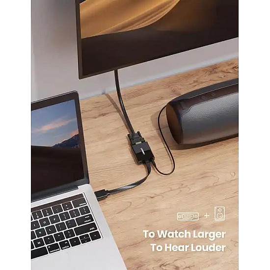 Ugreen adapter koverter HDMI-VGA M, Ž MM103 0.25m