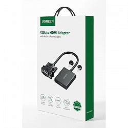 Ugreen adapter koverter HDMI-VGA M, Ž MM103 0.25m