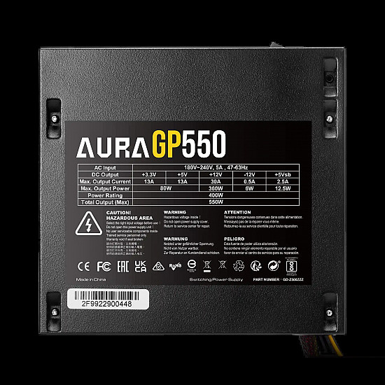 Gamdias napajanje 550W AURA GP550