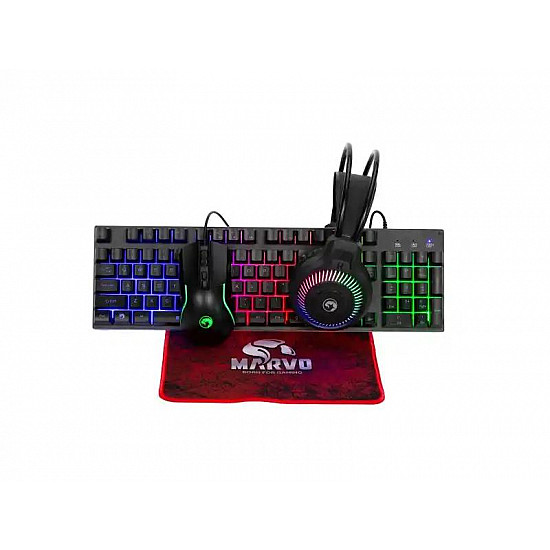 Marvo  tastatura + miš + slušalice + podloga LOOT 40 CM416